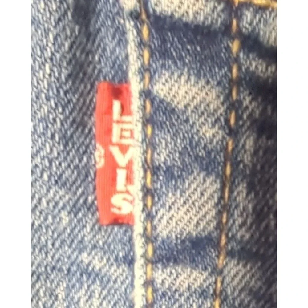 Levi's Premium 502 Big E Regular Taper Fit Jeans Mens 33x34 Stonewashed Zip Fly